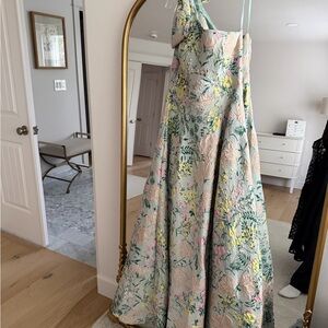 Mac Duggal Pastel Floral Dress